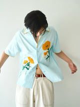 花刺繡sagara h/s襯衫