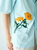 花刺繡sagara h/s襯衫