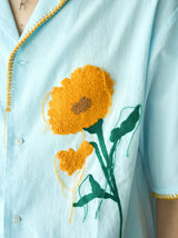 花刺繡sagara h/s襯衫