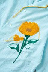 花刺繡sagara h/s襯衫