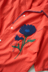 花刺繡sagara h/s襯衫