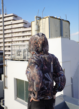 Full graphic double zip hoodie