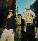 Doodle logo assorted zip hoodie