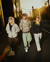 Doodle logo assorted zip hoodie