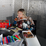 graphic crew neck Knit