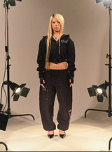90 Logo Glitter Light Sweat Pants 【9090girl】