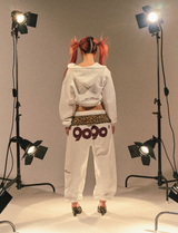 90 Logo Glitter Light Sweat Pants 【9090girl】