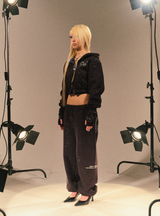 90 Logo Glitter Light Sweat Pants 【9090girl】