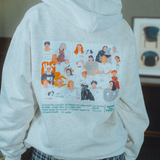 CONVENIENCEYOUNG×common gull products. people and animals hoodie