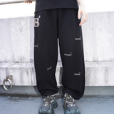 B logo sweat pants