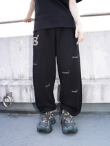 B logo sweat pants