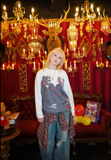 elderly couple thermal long Tee