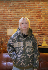 Reversible zip hoodie