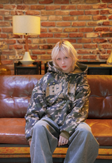 Reversible zip hoodie