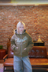 Reversible zip hoodie