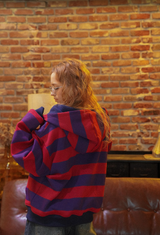 Reversible zip hoodie