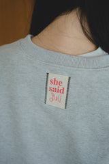 Shesaidthat×common gull products. Nice to meet you. “life is picnic sweat”