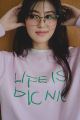 Shesaidthat×common gull products. Nice to meet you. “life is picnic sweat”