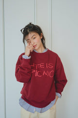 Shesaidthat×common gull products. Nice to meet you. “life is picnic sweat”