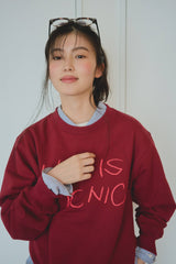 Shesaidthat×common gull products. Nice to meet you. “life is picnic sweat”