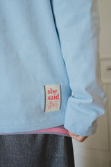 Shesaidthat×common gull products. Nice to meet you. "Long sleeve tee"