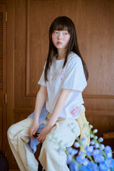 shesaidthat×common gull products. こんにちは、コーヒーでもどうですか?” flower tee ”