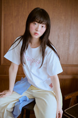 shesaidthat×common gull products. こんにちは、コーヒーでもどうですか?” flower tee ”
