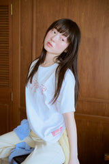 shesaidthat×common gull products. こんにちは、コーヒーでもどうですか?” flower tee ”