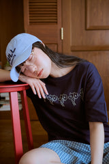 shesaidthat×common gull products. こんにちは、コーヒーでもどうですか?” flower tee ”