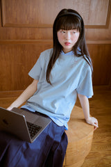 shesaidthat×common gull products. こんにちは、コーヒーでもどうですか?” stitch tee ”