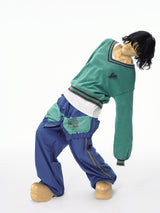 ダブルウエストトラックパンツ