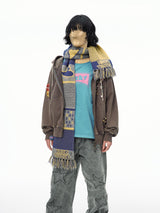 HEART JACQUARD SCARF