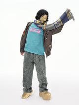 HEART JACQUARD SCARF