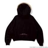 ×HELLO KITTY 90 Logo Fur Zip Hoodie