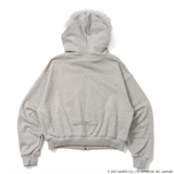 ×HELLO KITTY 90 Logo Fur Zip Hoodie