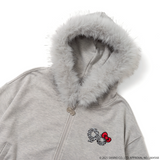 ×HELLO KITTY 90 Logo Fur Zip Hoodie