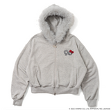 ×HELLO KITTY 90 Logo Fur Zip Hoodie