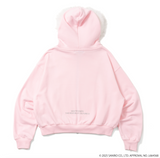 ×HELLO KITTY 90 Logo Fur Zip Hoodie