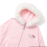×HELLO KITTY 90 Logo Fur Zip Hoodie