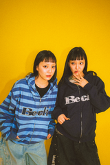 OG logo thermal zip hoodie