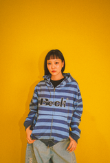 OG logo thermal zip hoodie