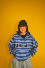 OG logo thermal zip hoodie