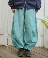 Ripstop Nylon Wide Pants