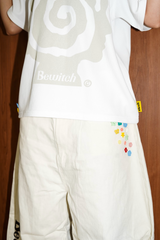 Round logo work pants