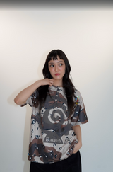 Round logo thermal Tee