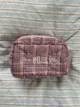 Baseball logo 체크 파우치