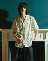 FLOWER BIJOU SHEER H/S 셔츠