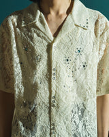 FLOWER BIJOU SHEER H/S 셔츠