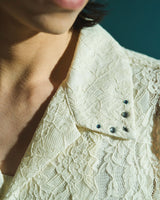 FLOWER BIJOU SHEER H/S 셔츠