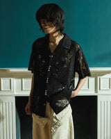 FLOWER BIJOU SHEER H/S 셔츠